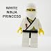 LEGO NINJA MINI-FIGURE - WHITE NINJA PRINCESS - VERY RARE