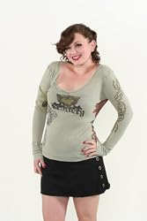 Anama Clothing Tiger Bravery Design Olive Thermal Top Tattoo Tiger Art