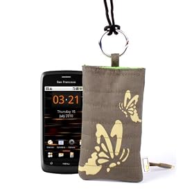 DURAGADGET "Olive Butterfly" Design Mobile Phone Protective Cover For Orange Miami, Rio & Sydney