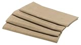 DII Two-Tone Set of 4 Napkins, Cocoa