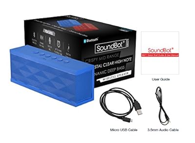 SoundBot&Acirc;&reg; SB571 Bluetooth Wireless Speaker for 12 hrs Music Streaming &amp; Hands-Free Calling w/ 6W + 6W 40mm Driver...