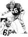 Green Bay Packers Ray Nitschke Green Bay Packers By Michael Mellett 16 X 20 - Unframed