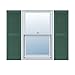 Ekena Millwork LL2C18X06100FG Custom Straight Top Center Mullion, Open LouverShutter (Per Pair)18"W x 61"HForest Green