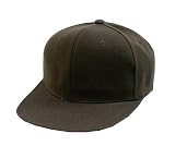 Flat Bill/ Visor Acrylic Caps- Brown