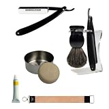 RAZOLUTION Rasiermesser Set 7tlg synthetik black RAZOLUTION Rasiermesser Set 7tlg synthetik black