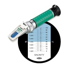 Vee Gee Scientific STX-3 Handheld Refractometer, with Salinity Scale, 0-100, +/-1.0 Accuracy, 1.0 Resolution