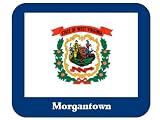 US State Flag - Morgantown, West Virginia (WV) Mouse Pad