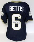 Signed Jerome Bettis Jersey - Navy Blue Notre Dame JSA - Autographed College Jerseys
