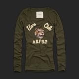 Abercrombie & Fitch Women's Long Sleeve Denise - Olive (Size: XS)