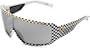 Spy Optic Tron Sunglasses,Shiny Checkers Frame/Grey w/Silver Gradient Mirror Lens,one size