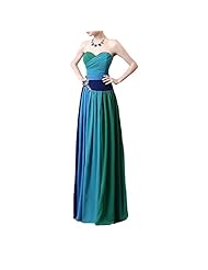 Lace-Up Crystals Crystal Chiffon/Polyester Floor Length Corset   Waistline Evening Dress/Prom Dress 