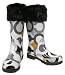 Coach Peony Signature Black Grey Rain Boots