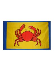 Office Product: NEOPlex 3 x 5 Red Crab Advertising Flag - NEOPlex