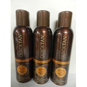 Body Drench Quick Tan * 3 - Pack * Instant Self-tanning Spray * 6 Oz Can NEW PACKAGING