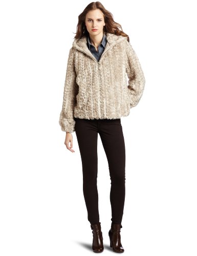 Dolce Vita Womens Gaetana Faux Fur Jacket