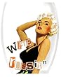 Handpanited Stemless Wine Glass 16oz, White Russian