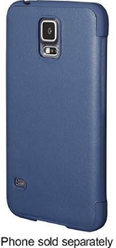 Platinum Pt Genuine Leather Flip Case for Samsung Galaxy S 5 - Color: Blue