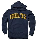 Georgia Tech Yellow Jackets Navy Arch Hooded Sweatshirt
