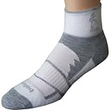 Balega Enduro Quarter Length Performance Running Sock - White/Grey