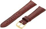 Hadley-Roma Men's MSM822RN-200 20-mm Chestnut Genuine Caiman Crocodile Leather Watch Strap