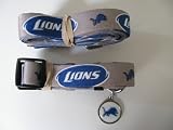 Detroit Lions Pet Set Dog Leash Collar ID Tag LARGE