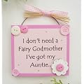 Auntie Keepsake Wooden Gift Plaque