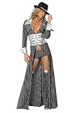 Sexy Adult Womens Halloween Costumes Gangster Girl Mafia Mob Lady Costume Theme Party Outfit Roma