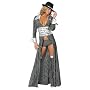 Sexy Adult Womens Halloween Costumes Gangster Girl Mafia Mob Lady Costume Theme Party Outfit Roma