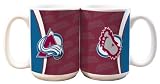NHL Colorado Avalanche 15-Ounce White Silhouette Mug (2 Pack)