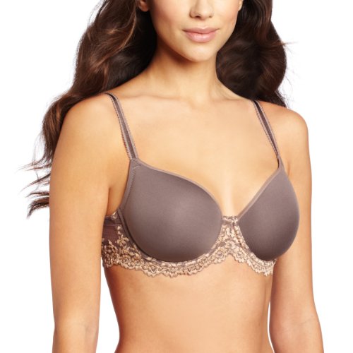 Wacoal women s embrace lace contour bra,cappuccino/moch…