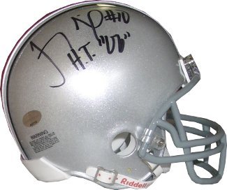 Troy Smith signed Ohio State Buckeyes Replica Mini Helmet HT 06 (06 Heisman)