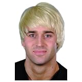 Perruque courte moderne blonde homme