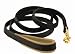 Dean & Tyler Soft Touch Leather Dog Leash - High Quality Leather Form Europe - Black - 6 Ft - 3/4 Width - Nappa Leather Padded Handle - Great for Everyday Use !!! Comes Also in Brown!