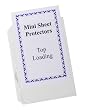 C-Line Clear Top-Loading Heavyweight Poly 8 1/2 x 5 1/2 Inch Sheet Protectors 50 Count (62058)