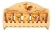 5PC SPICE RACK W/WOOD RACK BAMBOO ROOSTER SUNFLOWER