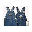 Toddler Girls Sizes 2T/3T/4T Cotton Denim Embroidery Bib Pocket Overall (Prepack=24 PCS, Assorted Sizes/Emb. Designs)