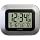 La Crosse Technology WT-8005U-S Atomic Digital Wall Clock with Indoor Temperature, Silver