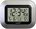 La Crosse Technology WT-8005U-S Atomic Digital Wall Clock with Indoor Temperature, Silver