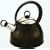Black 1.5lt stove top whistling kettle
