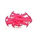 Homeout 1 Set(16pcs) No Tie Silicon Shoelaces - Colorful (Pink, 16pcs/Adults)