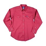Wranglerandreg; Solid Red Oxide Twill Work Shirt