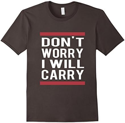 Gamer: Don't worry I will carry authentic LOL T shirt 2068,Asphalt,Male Medium