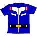 ガンダム 連邦軍風 Tシャツ  ロイヤルブルー ： サイズ XL