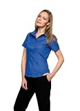 Kustom Kit KK360 Workplace Womens Oxford Short Sleeve Blouse