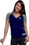 Seattle Mariners Women's In The Dust V-Neck Jersey Fashion Top