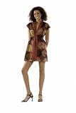 Red Japanese Style Kimono Dress Small