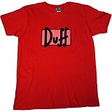 Simpsons Vintage Duff Logo Mens Slim Fit T-Shirt