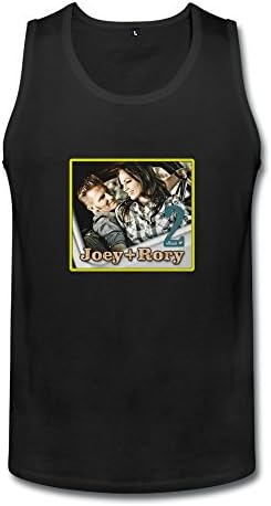 EnHui Men's Joey Rory Art Poster 100% Cotton Tank T Shirts L Black