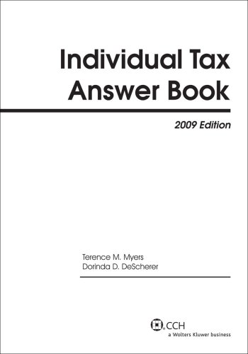Individual Tax Answer Book (2009) (Answer Books)