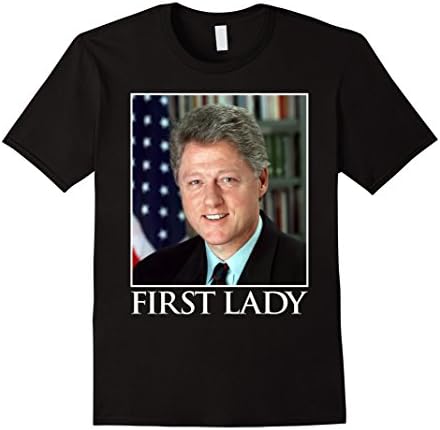 Men's First Lady Bill Clinton 2016 Campaign T-Shirt Small Black